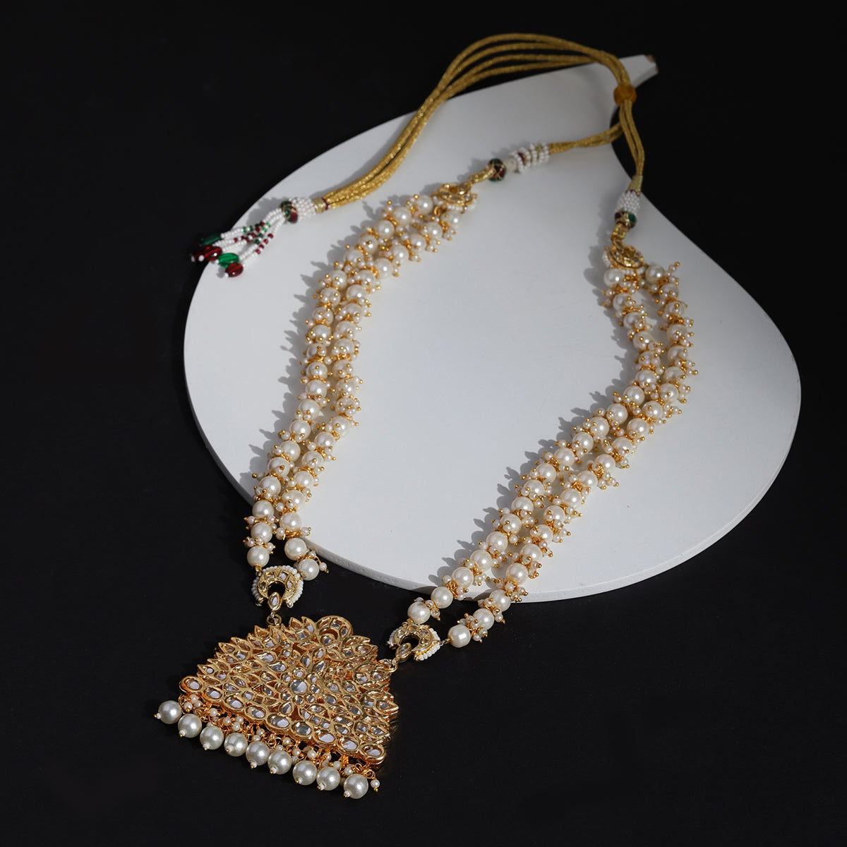 Beautiful Kundan Pearl Long Necklace