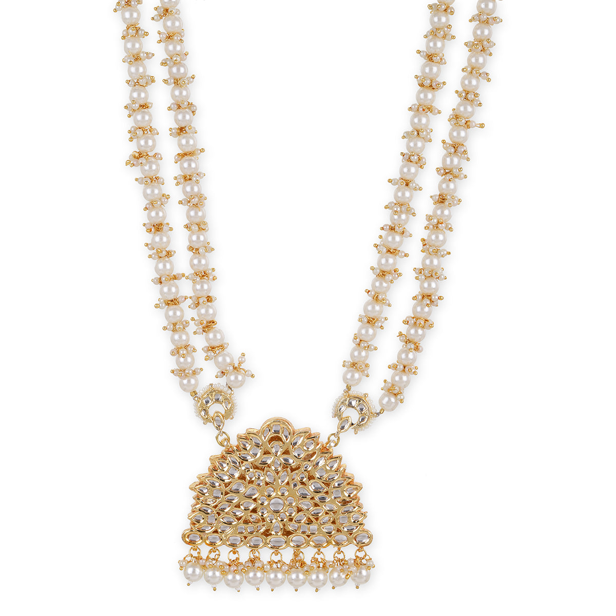 Beautiful Kundan Pearl Long Necklace