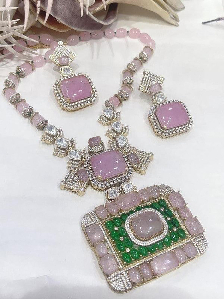 Beautiful Moisaanite Polka Set