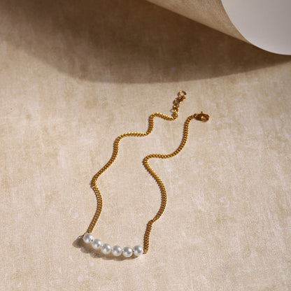 Beautiful Pearl and Precious Stone Necklace