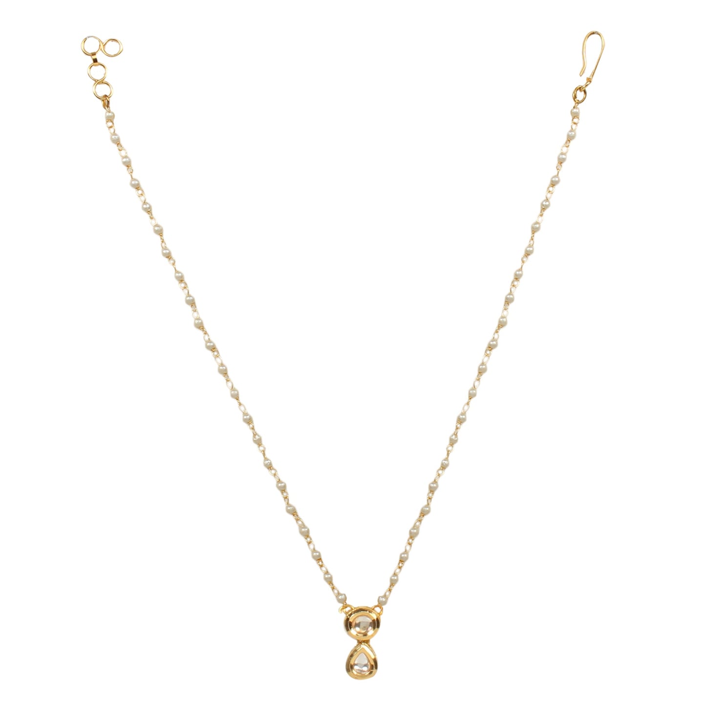 Beautiful Pearl Choker Kundan Beaded Necklace