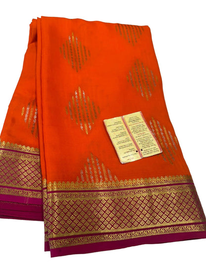 Beautiful Pure Mysoore Silk Indian Wedding Saree
