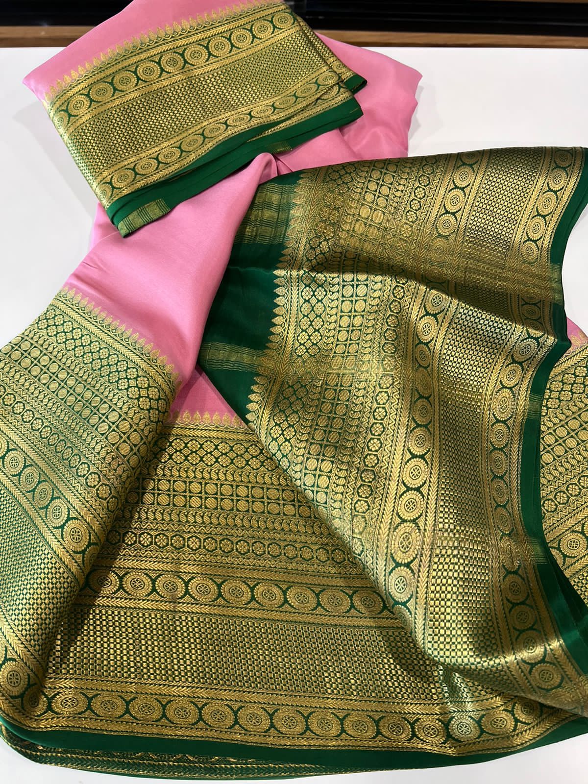 Beautiful Pure Mysoore Silk Indian Wedding Saree