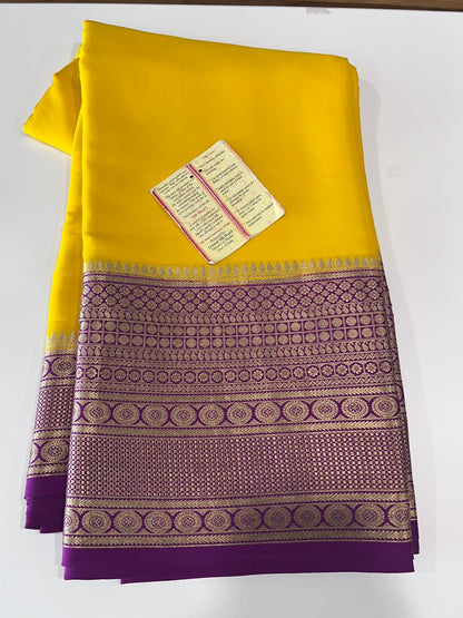 Beautiful Pure Mysoore Silk Indian Wedding Saree