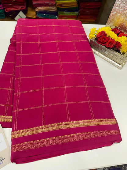 Beautiful Pure Mysore Silk Saree