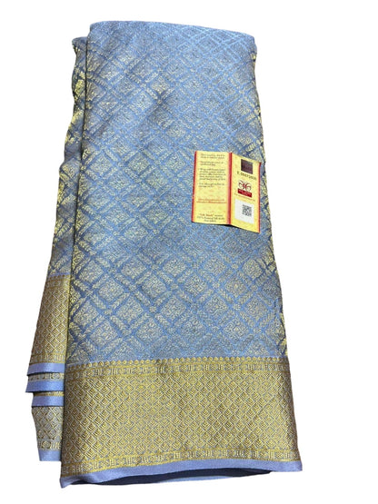 Brocade pattern 100gm Thickness Mysoree Silk Saree