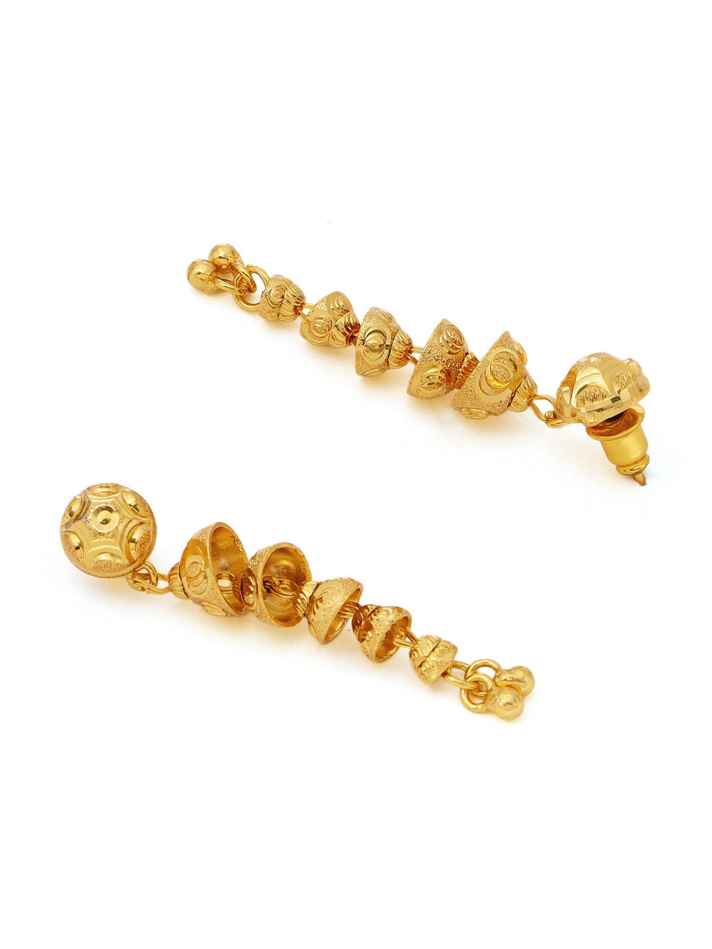 Ruby Raang Traditional Gold Earrings