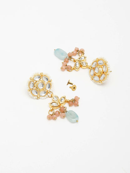 Kundan Earrings - Ruby Raang