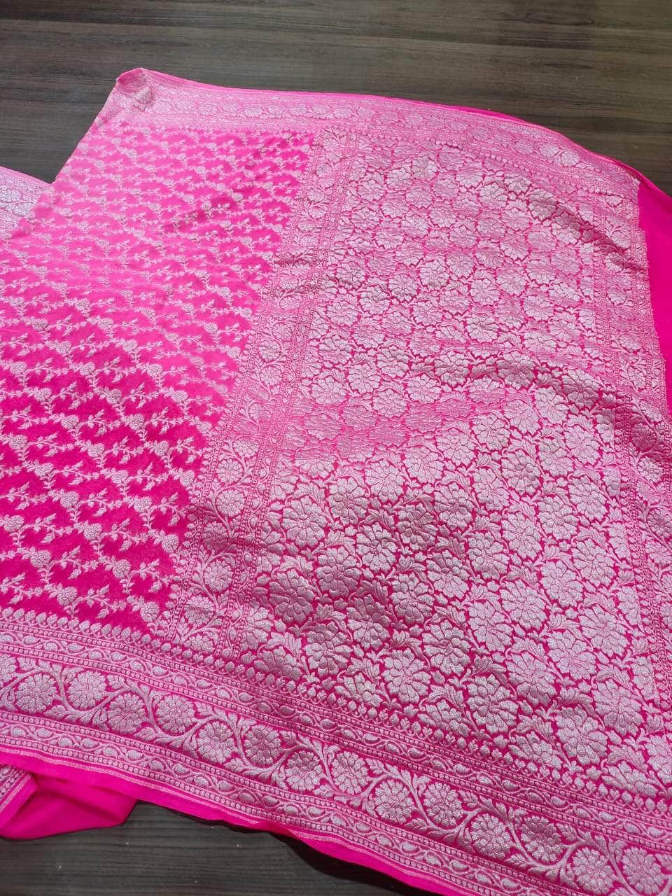 Chiffon Georgette Silk Saree