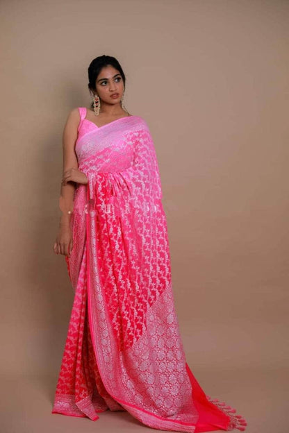 Chiffon Georgette Silk Saree