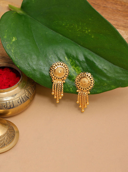Ruby Raang Gold Dangler Earrings