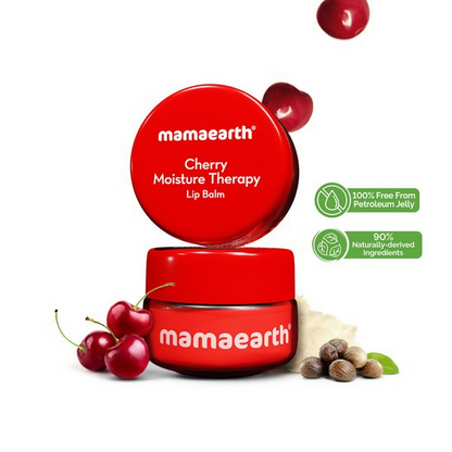 Mamaearth Cherry Moisture Therapy Lip Balm with Cherry & Vitamin E For Dry & Chapped Lips