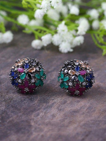 Shoshaa Multicoloured Circular Studs
