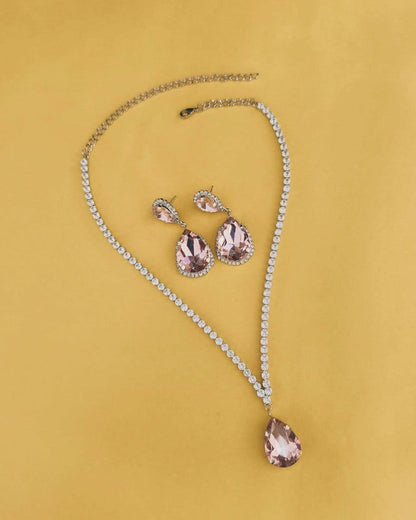 Deepika Padukone Designer American Diamond Nacklace Set