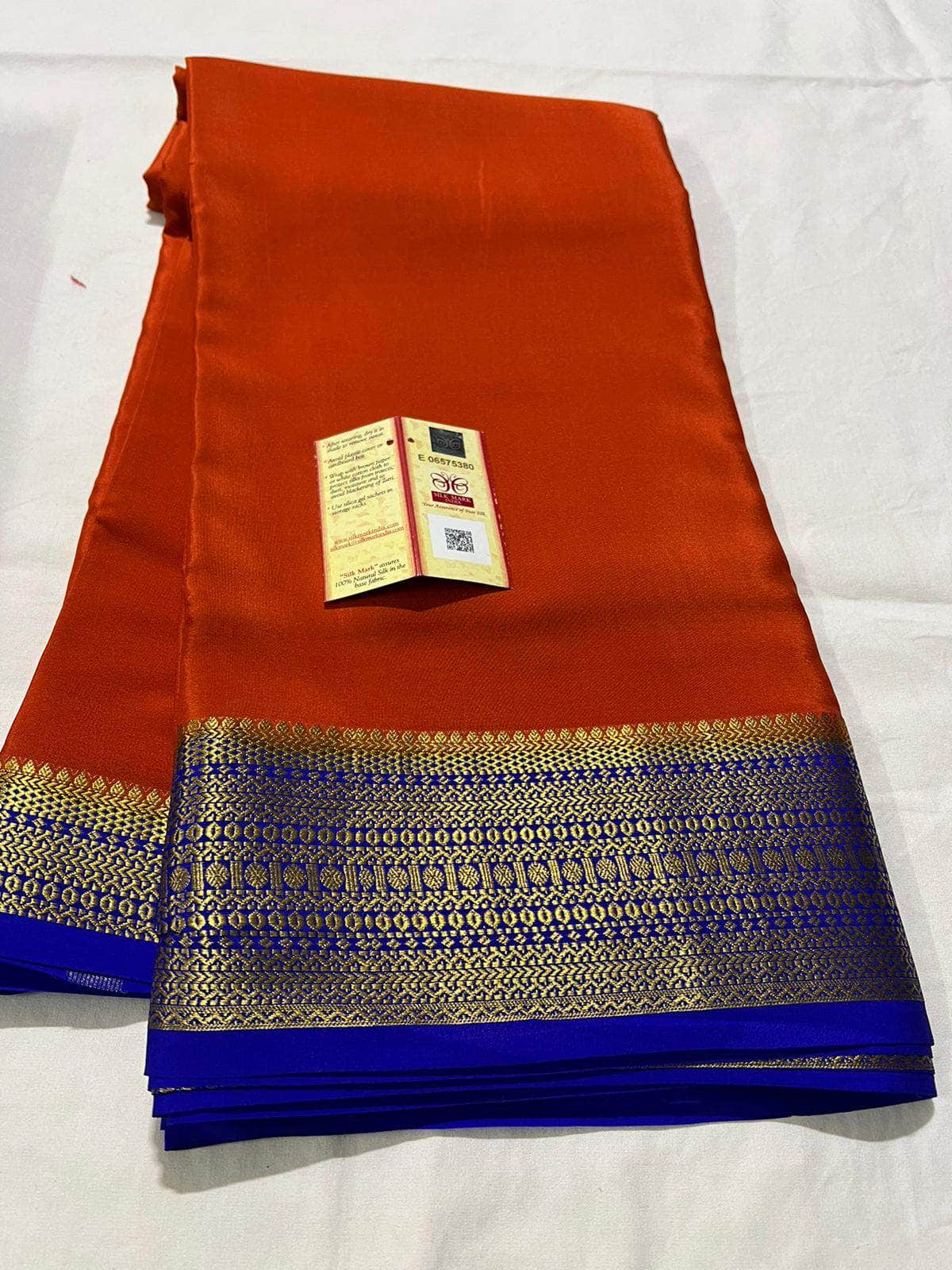 Designer 100gm Thickness South Silk Saree- Mysoree Silk Saree