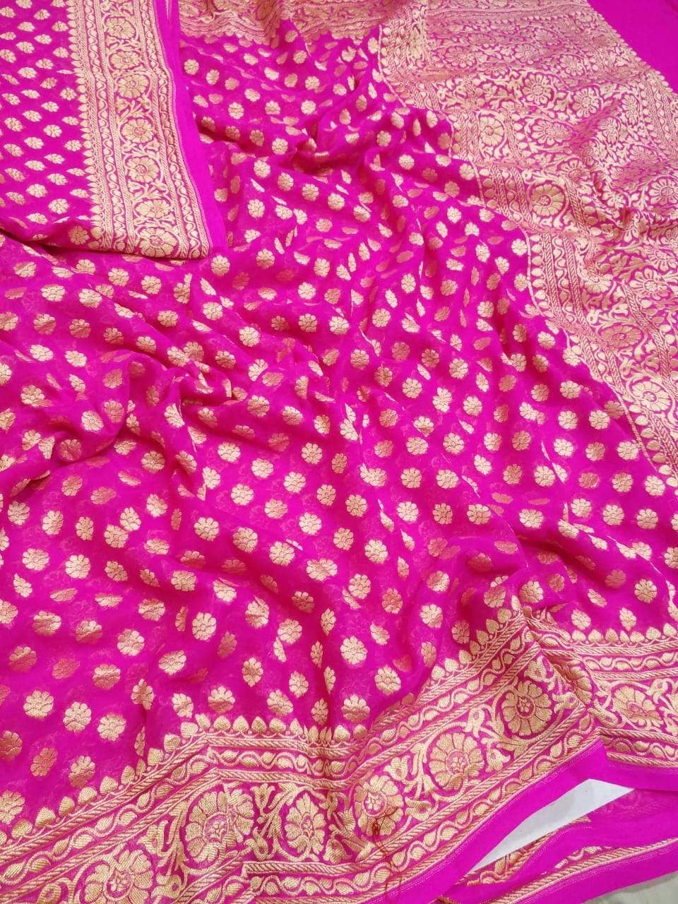 Designer Banarasi  Georgette Chiffon - Silk Saree
