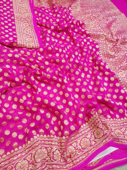 Designer Banarasi  Georgette Chiffon - Silk Saree