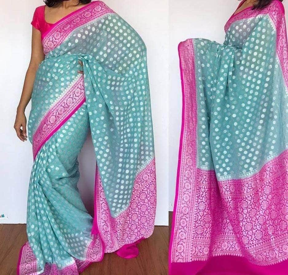 Designer Banarasi  Georgette Chiffon - Silk Saree