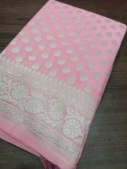 Designer Banarasi  Georgette Chiffon - Silk Saree