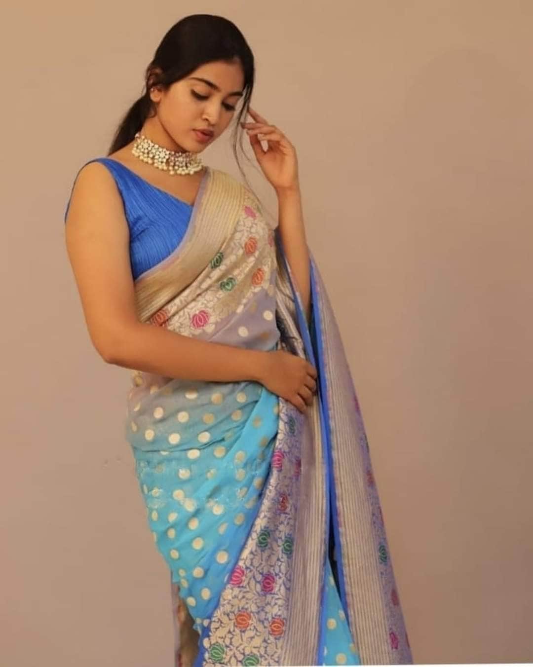 Designer Banarasi  Georgette Chiffon - Silk Saree with meenakari work