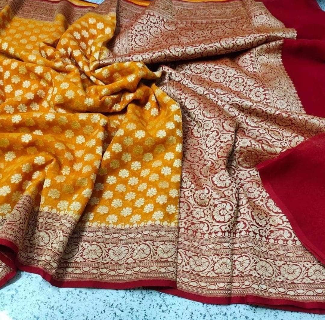 Designer Banarasi  Georgette Chiffon - Silk Saree