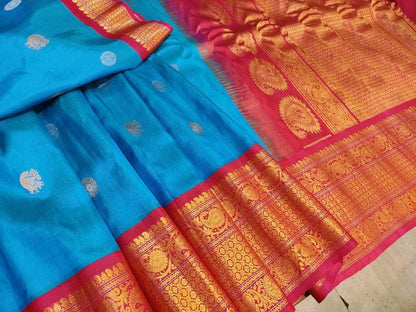 Designer Gadwal Pure Silk Saree