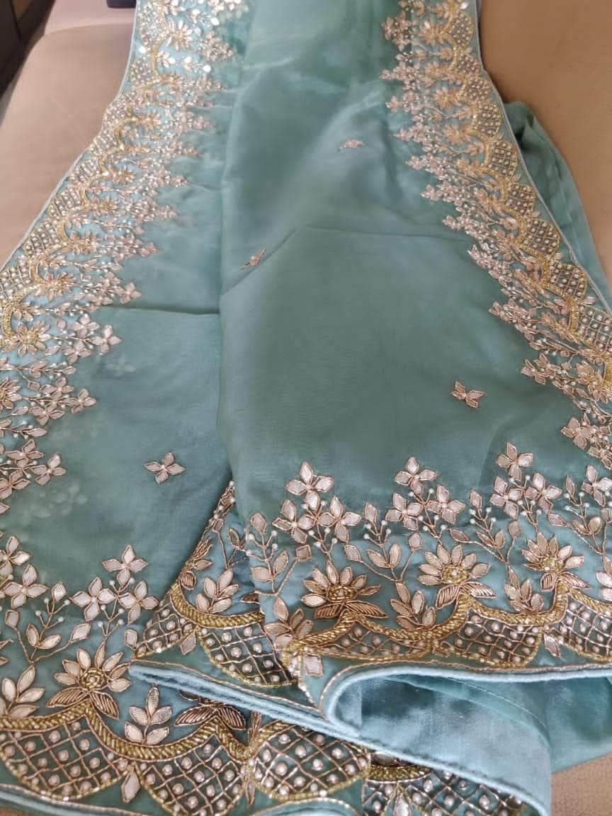 Designer Georgette Organza Saree