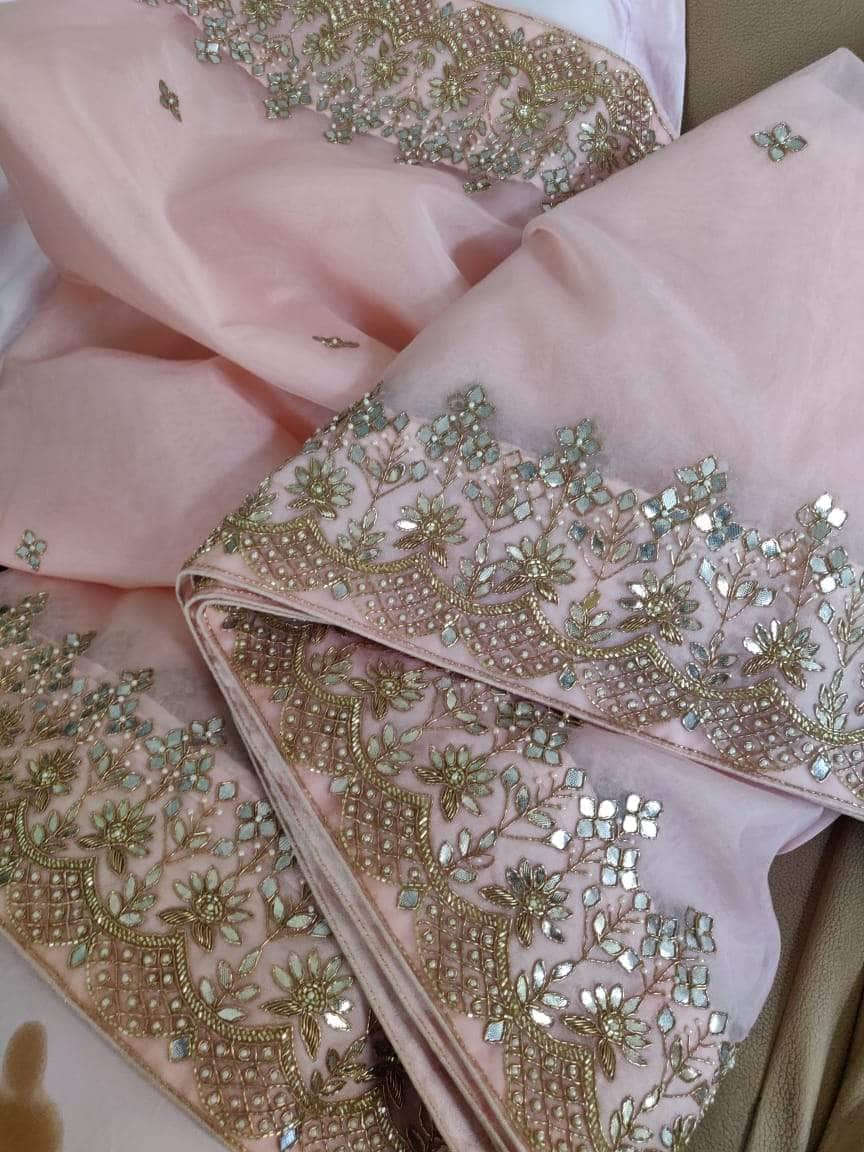 Designer Georgette Organza Saree