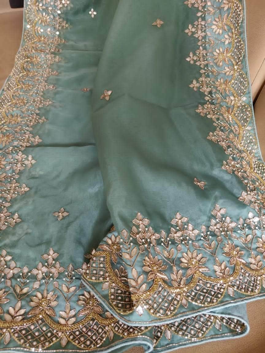 Designer Georgette Organza Saree