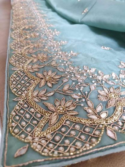 Designer Georgette Organza Saree