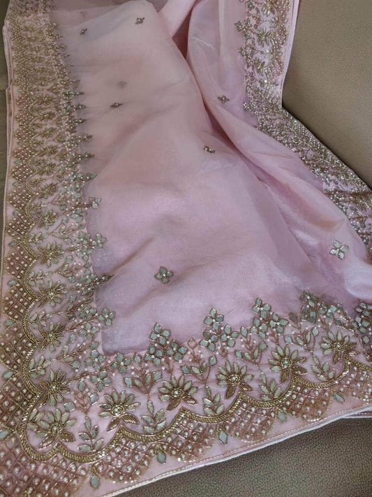 Designer Georgette Organza Saree
