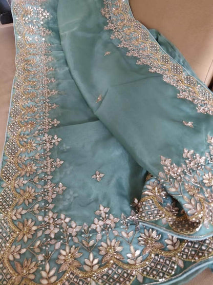 Designer Georgette Organza Saree