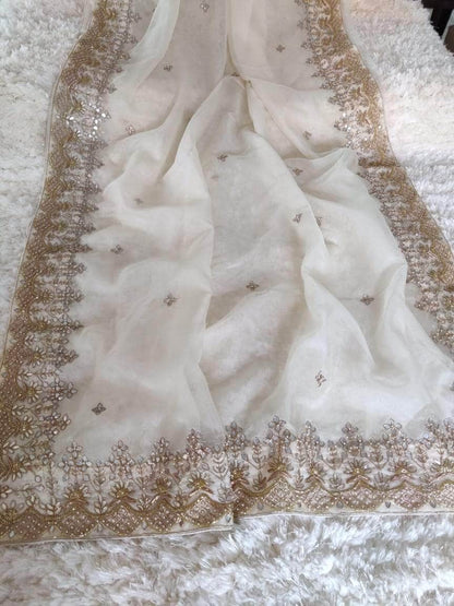 Designer Georgette Organza Saree