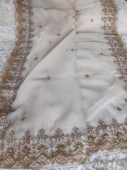 Designer Georgette Organza Saree