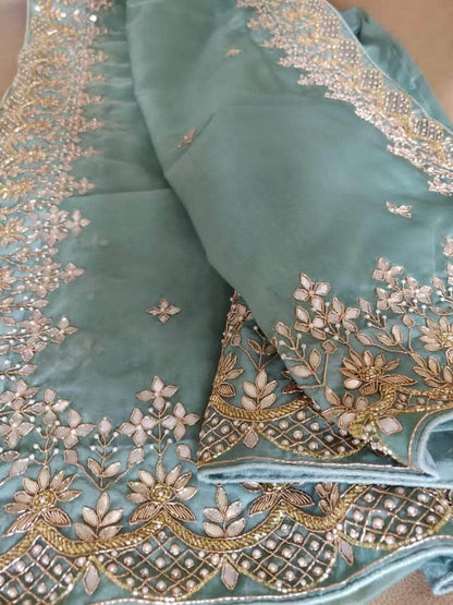 Designer Georgette Organza Saree