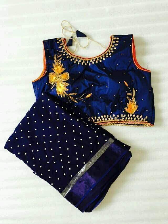 Designer Georgette Sarees with blouse