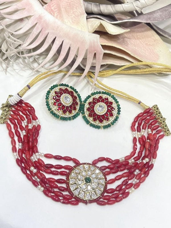 Designer Handmade Fusion Choker Necklace Set