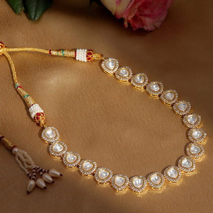 Designer Kundan And Diamond Neckpiece