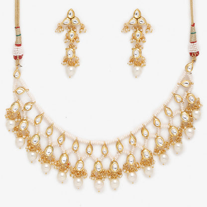 Designer Kundan Choker Set With Earrings