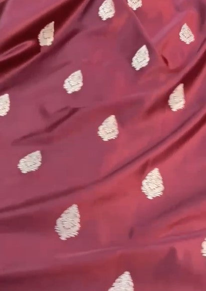 Designer Mashru Satin Silk Zari Work Saree