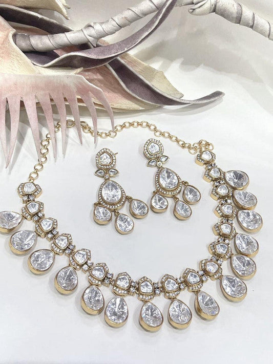 Designer Moissanite Fusion Necklace Set