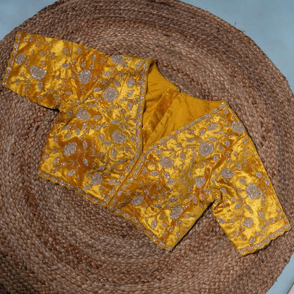 Designer Organza Silk Saree with Cutdana Handwork Border