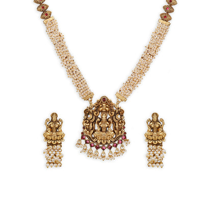 Designer Precious Pearls Kundan Necklace Set