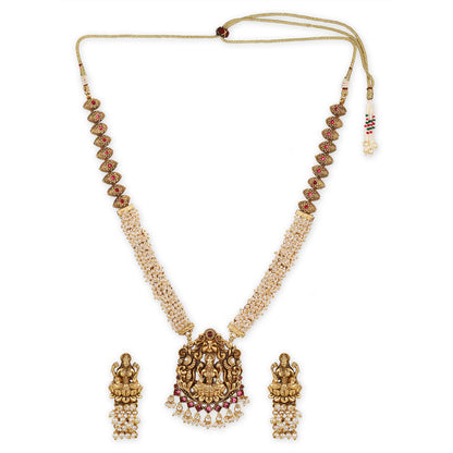 Designer Precious Pearls Kundan Necklace Set