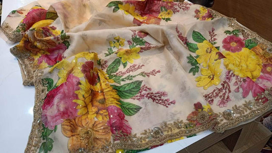 Designer Pure Organza Saree