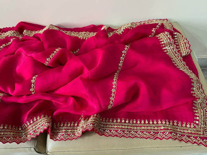 Designer Pure Organza Saree with sequence work