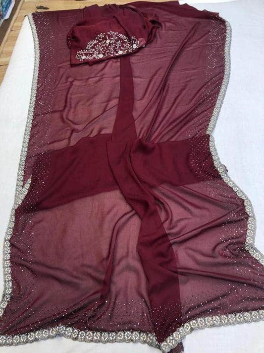 Designer Satin Silk Saree