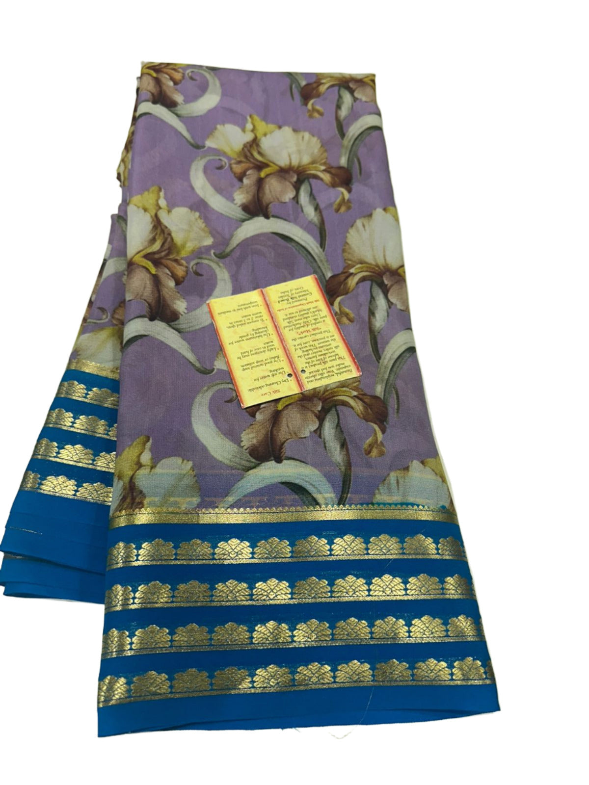 Digital Floral Print Mysoore Silk Saree