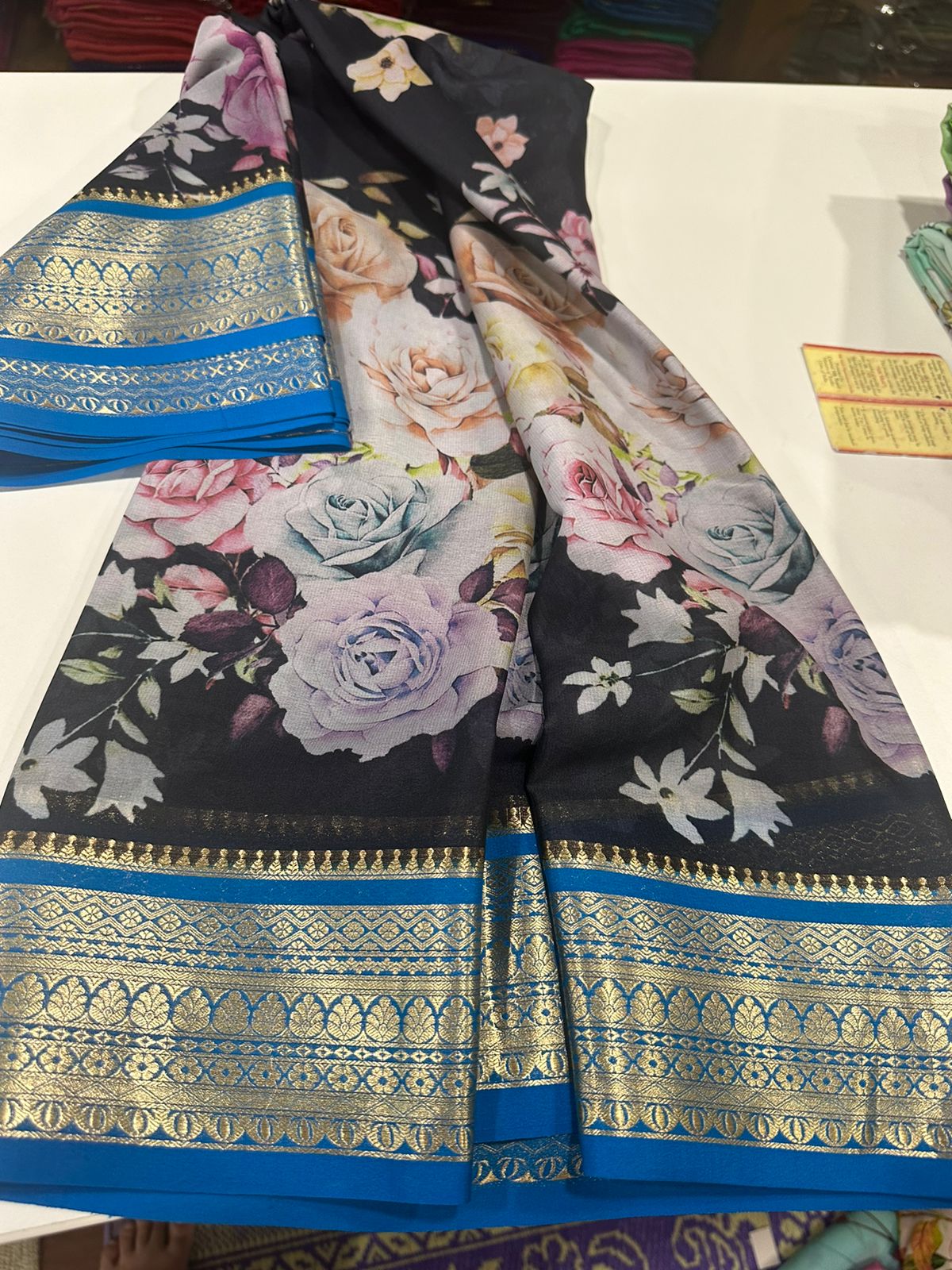 Digital Print Mysoore Silk Saree