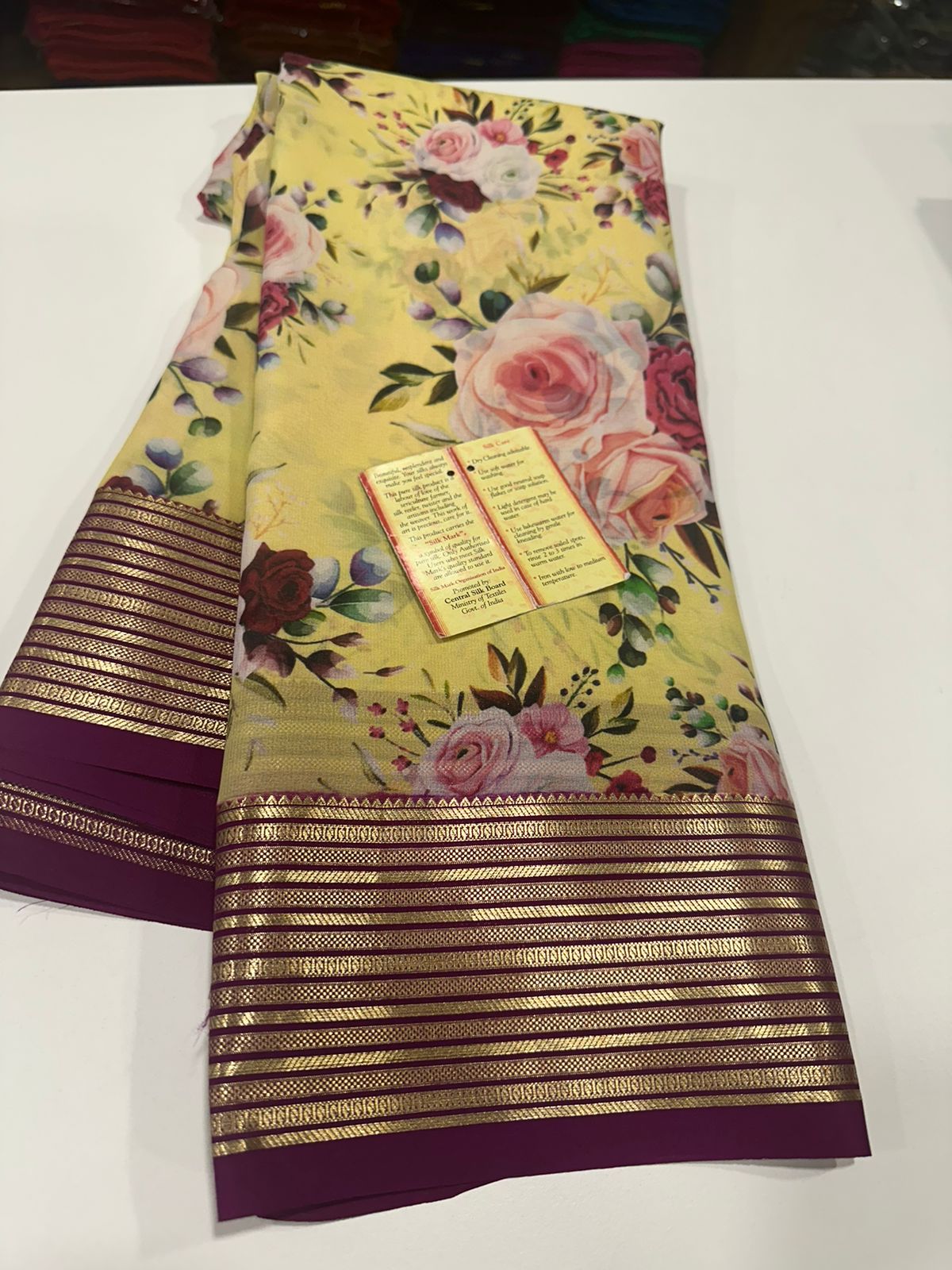 Digital Print Mysoore Silk Saree